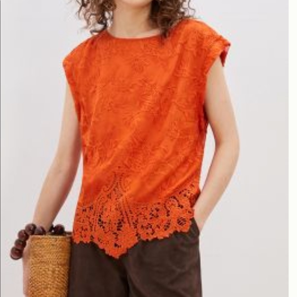 Anthropologie Kerri Lace Blouse